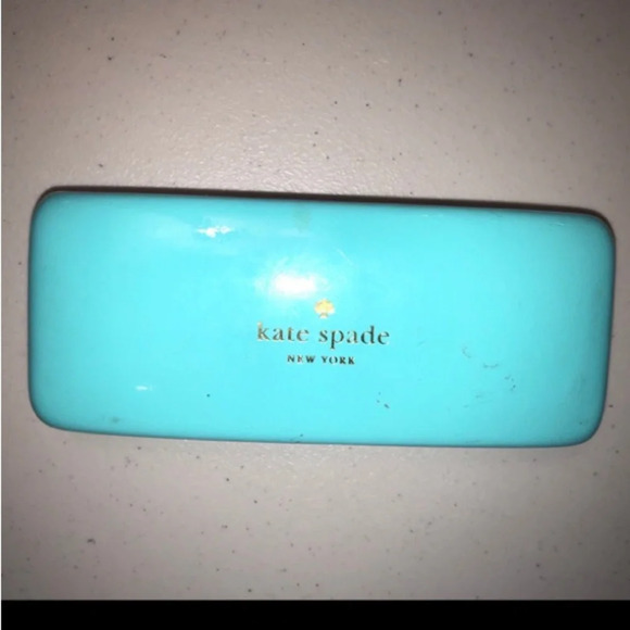 kate spade Accessories - Kate Spade Turquoise and Green Wink Eyes Hard Shell Eye Glass Case